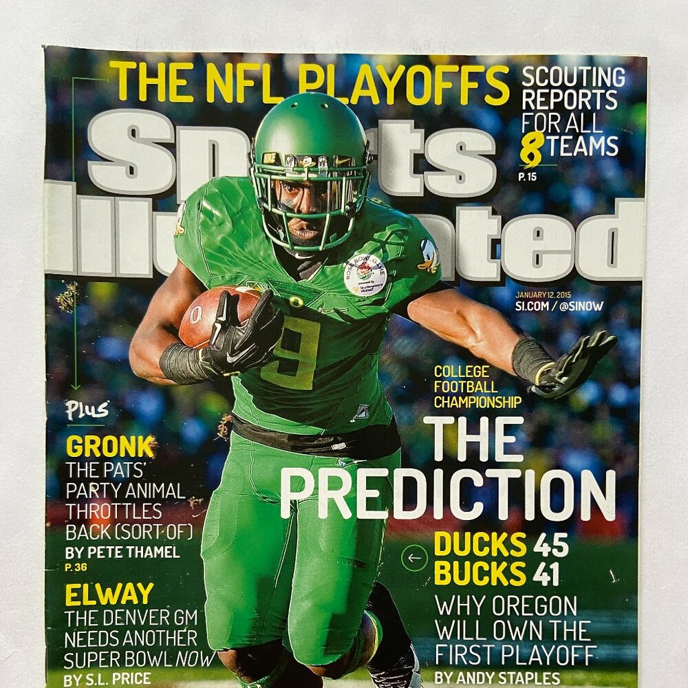 Sports Illustrated Magazine 1/12/2015 Byron Marshall Oregon Ducks Cover W/ Label